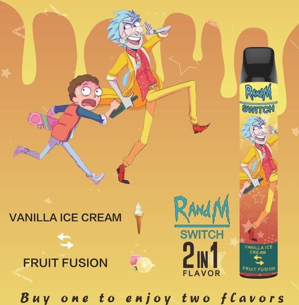 Купить RandM Switch - Vanilla ice cream & Fruit Fusion (2 вкуса в 1), 2400 затяжек, 20 мг (2%)